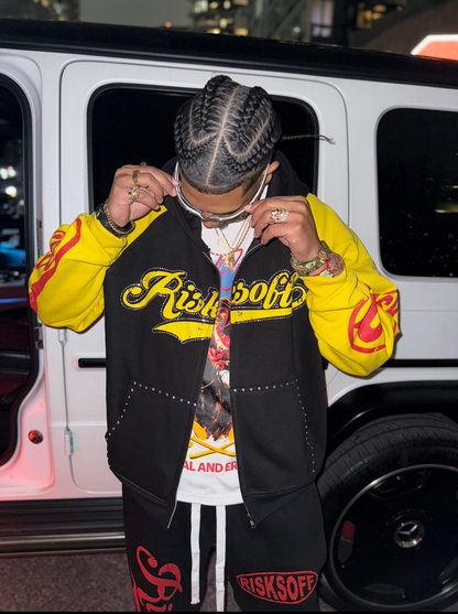 RISKSOFF YELLOW ZIP UP