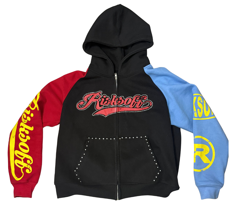RISKSOFF RED ZIP UP