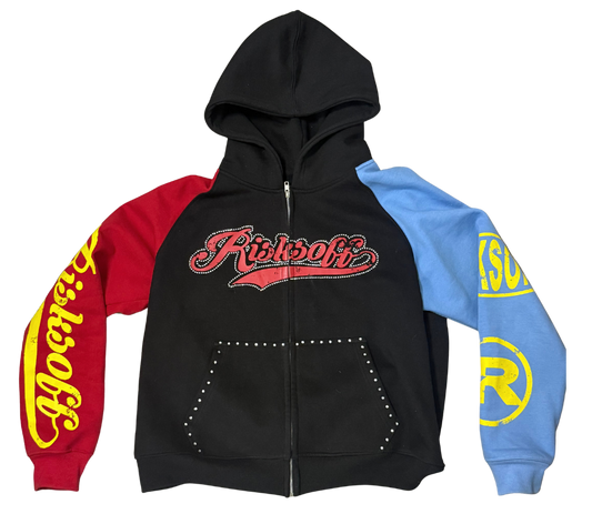 RISKSOFF RED ZIP UP