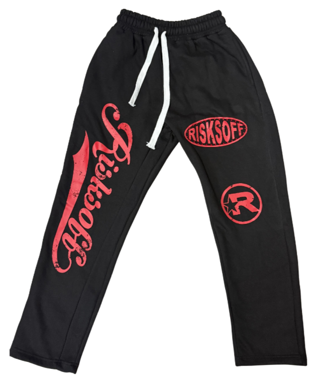 RED RISKSOFF SWEATPANTS