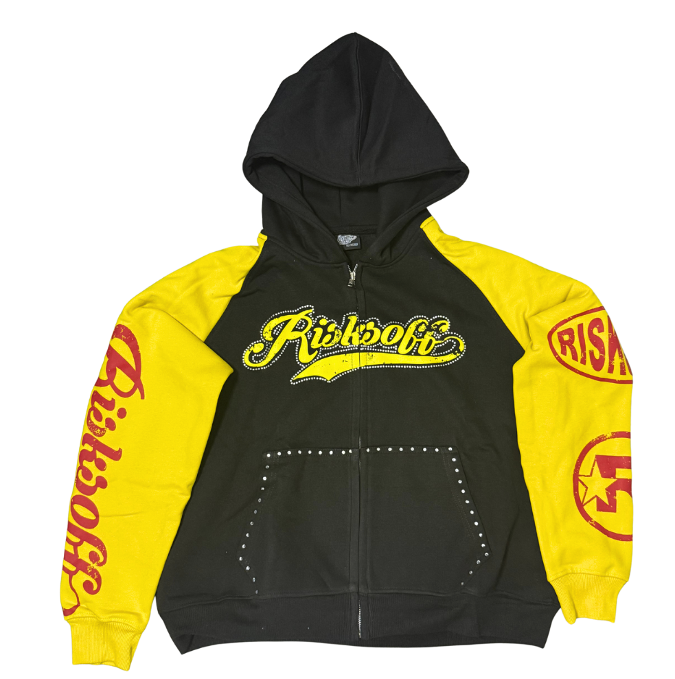 RISKSOFF YELLOW ZIP UP