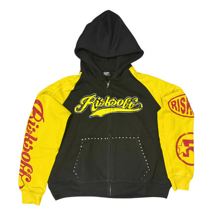 RISKSOFF YELLOW ZIP UP
