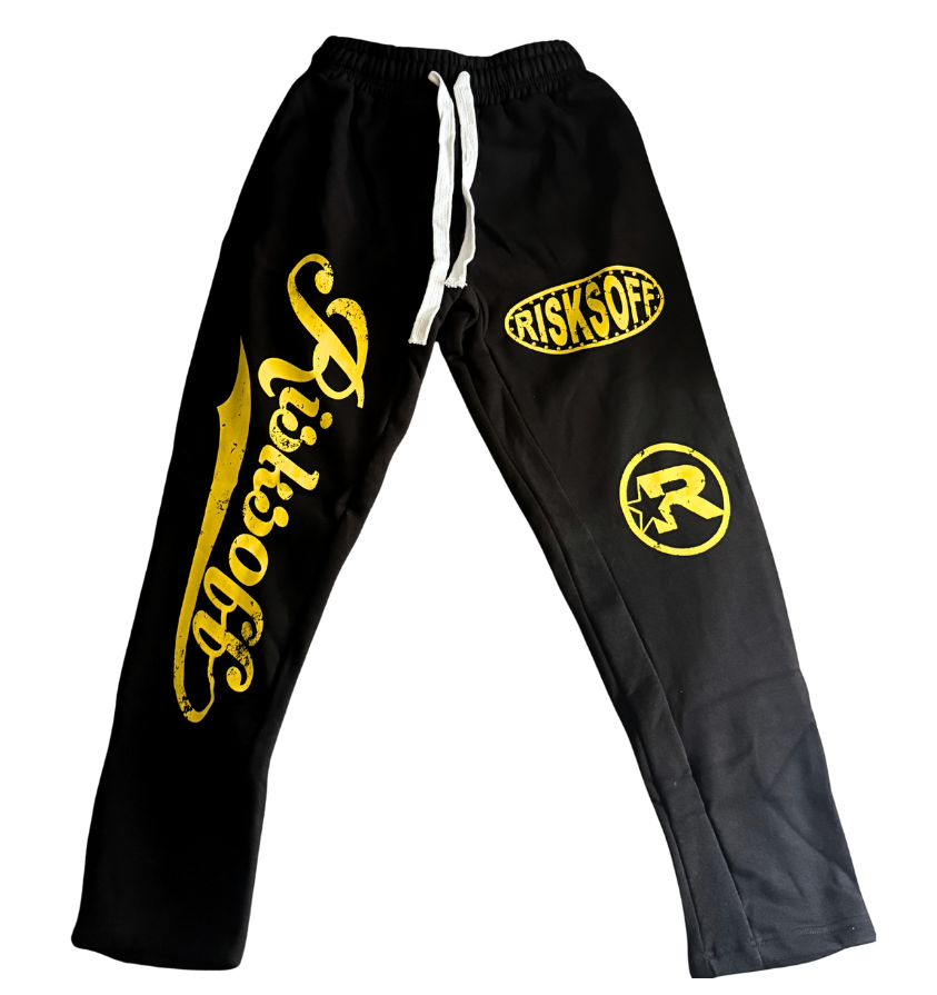 YELLOW RISKSOFF SWEATPANTS