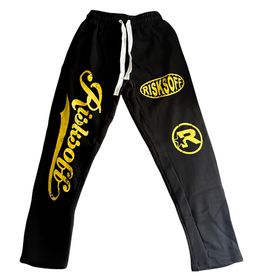 YELLOW RISKSOFF SWEATPANTS